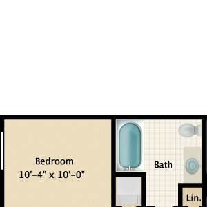 2 Bedroom 1.5 Bath